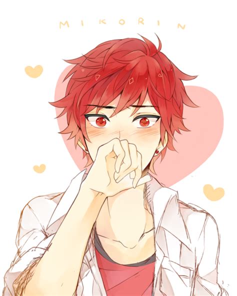 Boy Heart And Anime Image Red Hair Anime Characters Blushing Anime