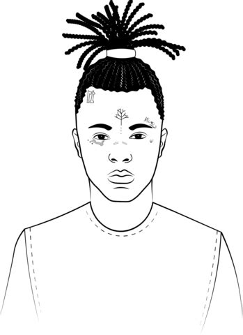 Xxxtentacion Coloring Page Free Printable Coloring Pages
