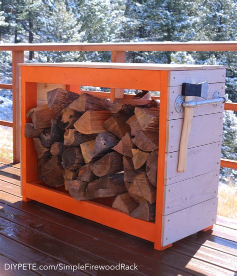How To Make A Firewood Rack With A Tutorial And Plans From DIY Pete Firewood Rack Firewood