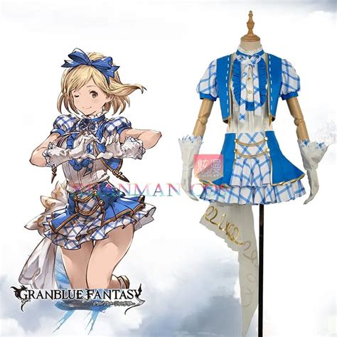 Granblue Fantasy Game Anime Super Star Djeeta Dress Cosplay Costume