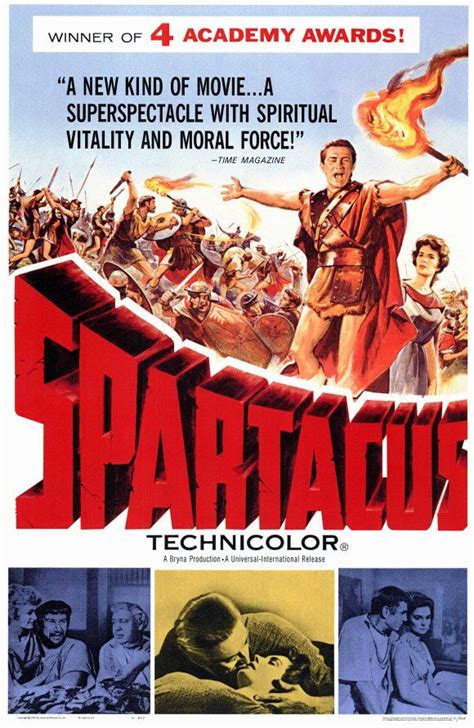 MP820 Spartacus Movie Poster By Reynold Brown Stanley Kubrick 1960