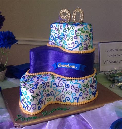 Grandma Wilmas 90th Birthday Cake 90th Birthday Cakes Cake