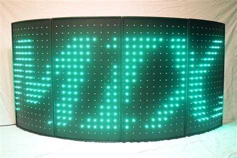 Led Dj Curved Facade Dj Booth 4 Panels Musical Instruments