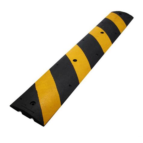 6 Ft Rubber Modular Speed Bump Barricade Traffic Services