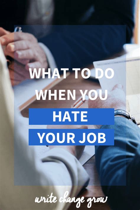 What To Do When You Hate Your Job