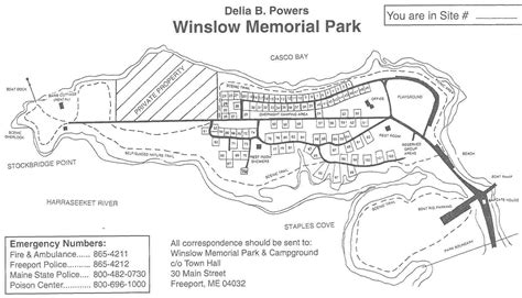 Winslow Memorial Park And Campground Freeport Me Gps Campsites