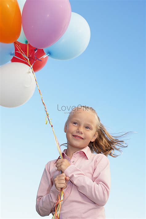 Girl Holding Balloons Picture And Hd Photos Free Download On Lovepik
