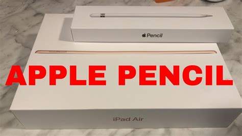 Apple Pencil Unboxing Review Youtube