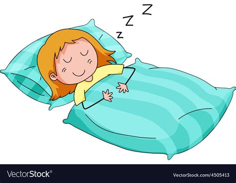 Close Up Girl Sleeping In The Bed Download A Free Preview Or High Quality Adobe Illustrator Ai