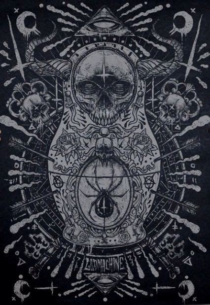 Godmachine Art Prints Occult Art Skull Art