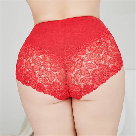 Receive Small Order Customization Sexy Lace Plus Size Big Butts Fat Women Underwear China