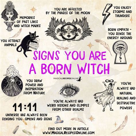 9 Signs You Are A Natural Witch Magical Recipes Online Witch