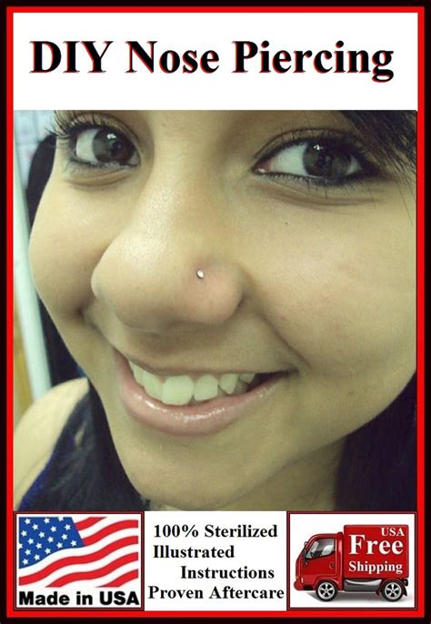Diy Freehand Sterilized Nose Piercing Kit Xtc Jewelry