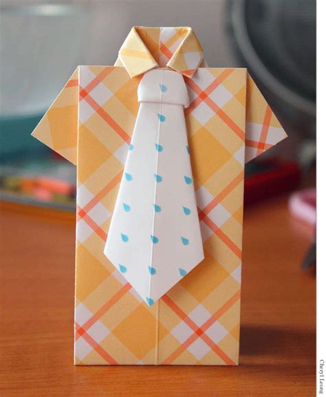 How To Fold An Origami Shirt And Tie Pretty Little Studio Origami