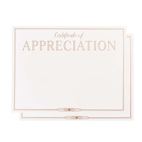 Buy Certificate Of Appreciation With Gold Foil Border Award