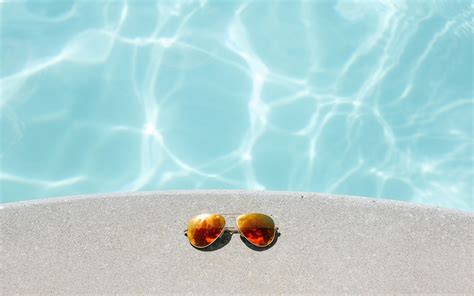download wallpapers sunglasses by the pool summer travel concepts sunglasses pool summer
