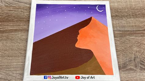 Abstract Girl Under Moonlight Minimalist Painting Acrylic Painting