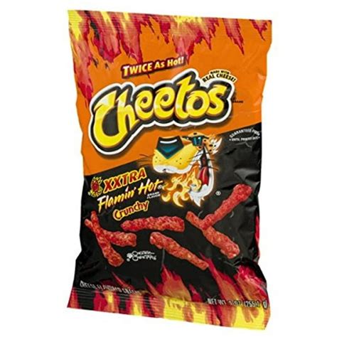 Cheetos Xxtra Flamin Hot Crunchy Cheese Flavored Snacks 825 Oz 1 Bag