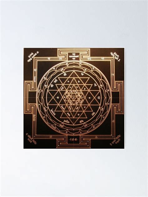 Sri Chakra Yantra Sacred Geometry Poster For Sale By Quirky4 Redbubble