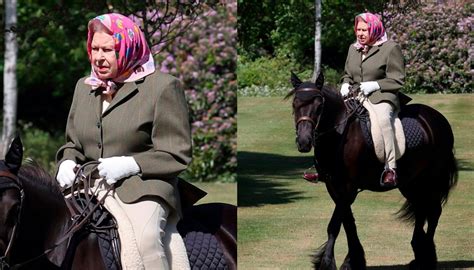 La Regina Elisabetta Riappare In Pubblico A Cavallo A Windsor In
