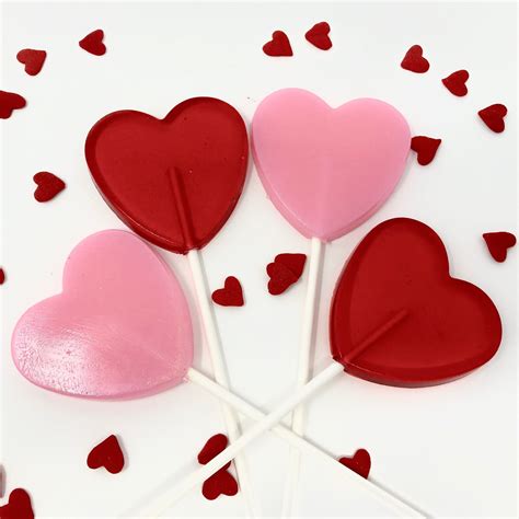 2 12 In Heart Lollipop 6 Piece Set Heart Shaped Lollipops Lollipop