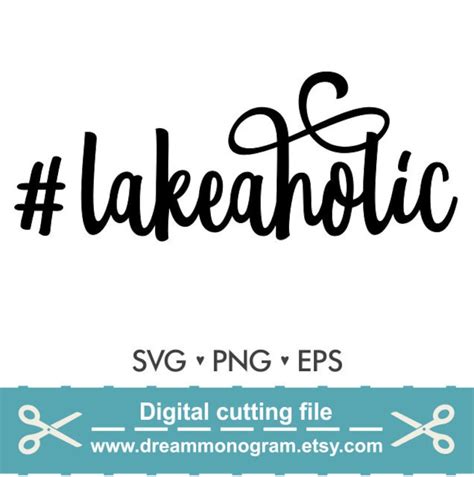 Lakeaholic Svg Lakelife Svg Lake life Svg Lake svg Hashtag | Etsy