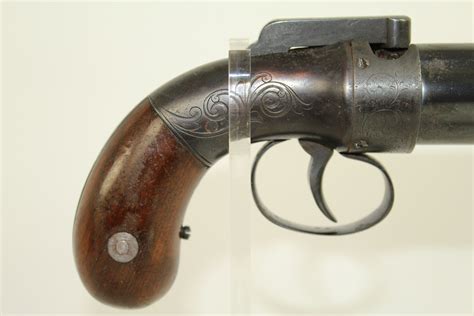 Antique Allen And Thurber Percussion Pepperbox Revolver 003 Ancestry Guns