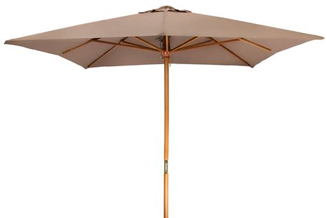 8 Square Wood Frame Patio Umbrella By Trademark Innovations Tan