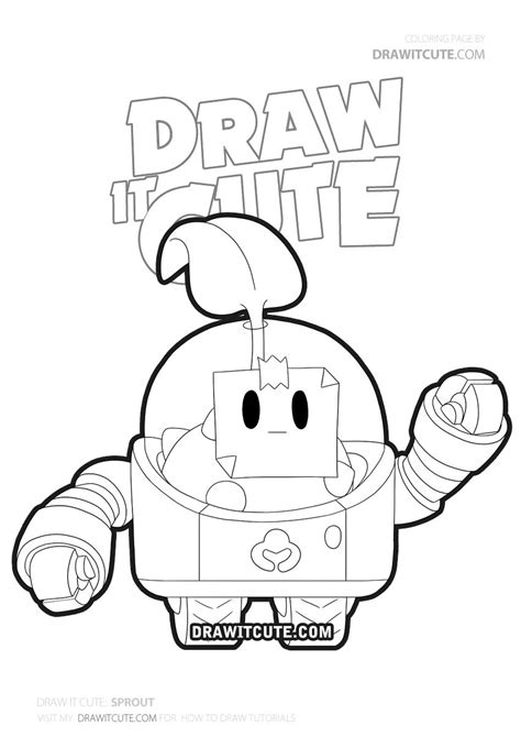 Darryl is a brawler with typical heavy weight skills, it is responsible for eliminating enemies at close range and serves to withstand damage from others brawlers. Coloring and Drawing: Brawl Stars Coloring Pages Sprout