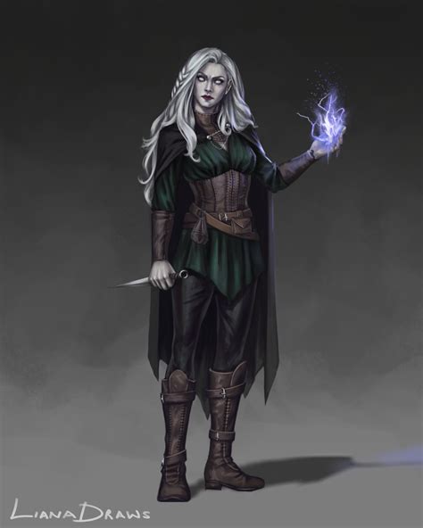 ArtStation Changeling Sorcerer Liana Shadyan Changeling Witch Characters Character Portraits