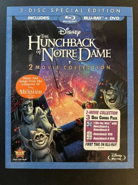 Walt Disney The Hunchback Of Notre Dame 2 Movie Blu Ray And Dvd Set Like