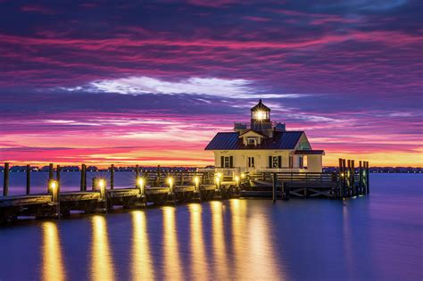 North Carolina Outer Banks Lighthouse Manteo Obx Nc Photograph By Dave