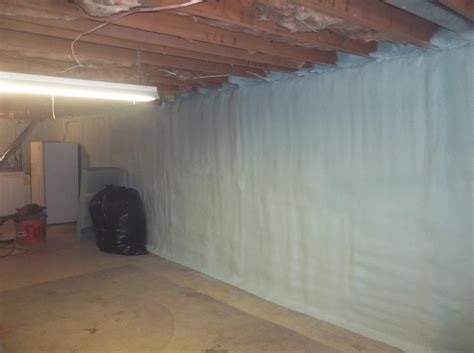 Choosing the best insulation for basement walls and ceiling Multi-Project Home in Maine, NY - Spray Foam Insulation on ...