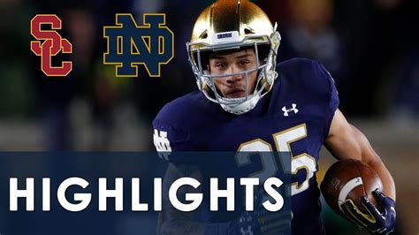 Usc Vs Notre Dame Extended Highlights Nbc Sports Youtube