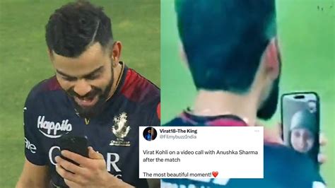 Virat Kohli Spotted Talking To Wife Anushka Sharma On A Video Call After Scoring A Ton Fans