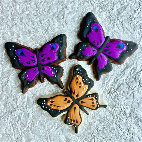 Pin By Gilded Bee Cake Co On Cookie Decorating Butterfly Cookies