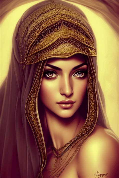 beautiful arabian harem girl · creative fabrica