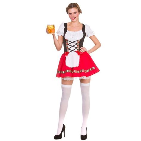 Oktoberfest Beer Girl Costume Ladies Fancy Dress Hollywood Uk