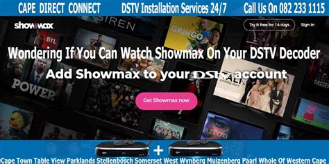 Can I Watch Showmax On Dstv Cape Direct Connect