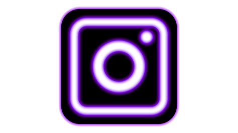 Icon Instagram Png Purple Neon Color Image Veeforu