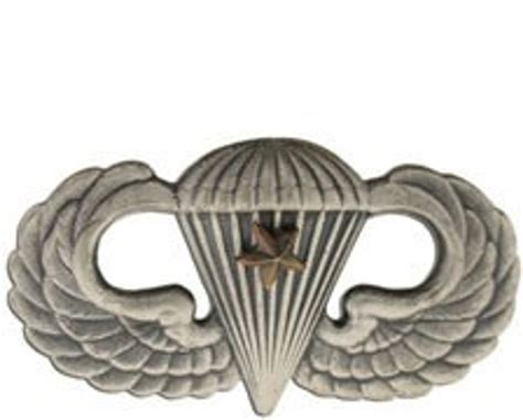 Senior Airborne Parachutist Jump Wing Badge Meachs Military