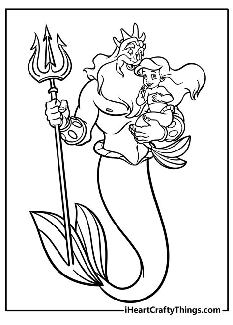 Printable Ariel Coloring Pages Updated 2023 Vlrengbr