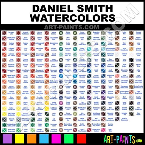 Daniel Smith Watercolor Chart | Watercolor Tutorials | Pinterest | Watercolor, Watercolor ...