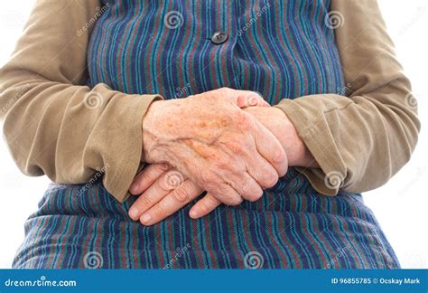 Elderly Woman S Hands Stock Image Image Of Close Assistance 96855785