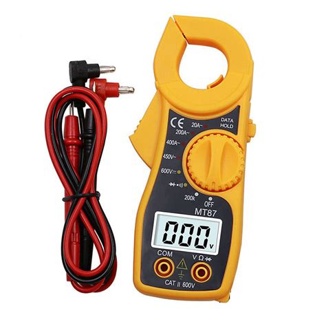 Portable Digital Mt87 Electric Clamp Meter Multimeter Ac Dc Volt Amp