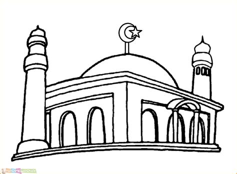 25 sketsa gambar masjid terpopuler megah banget source : Mewarnai Gambar Masjid Sederhana Kartun - Nusagates