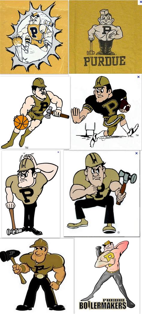 The Many Faces Of Mascot Purdue Pete He Was Created In 1940 And