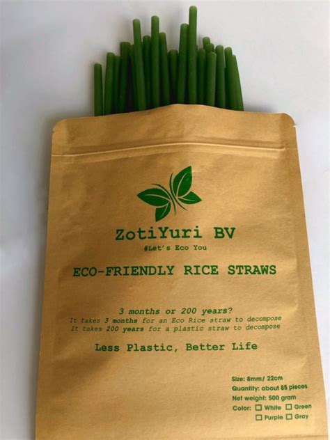Biodegradable Eco Friendly Rice Straws Zotiyuri Bv