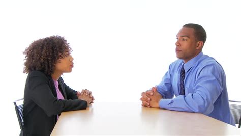 Two Business People Talking Face Stock Footage Video 100