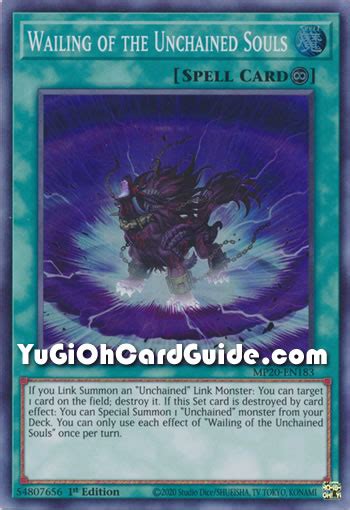 Yu Gi Oh Wailing Of The Unchained Souls